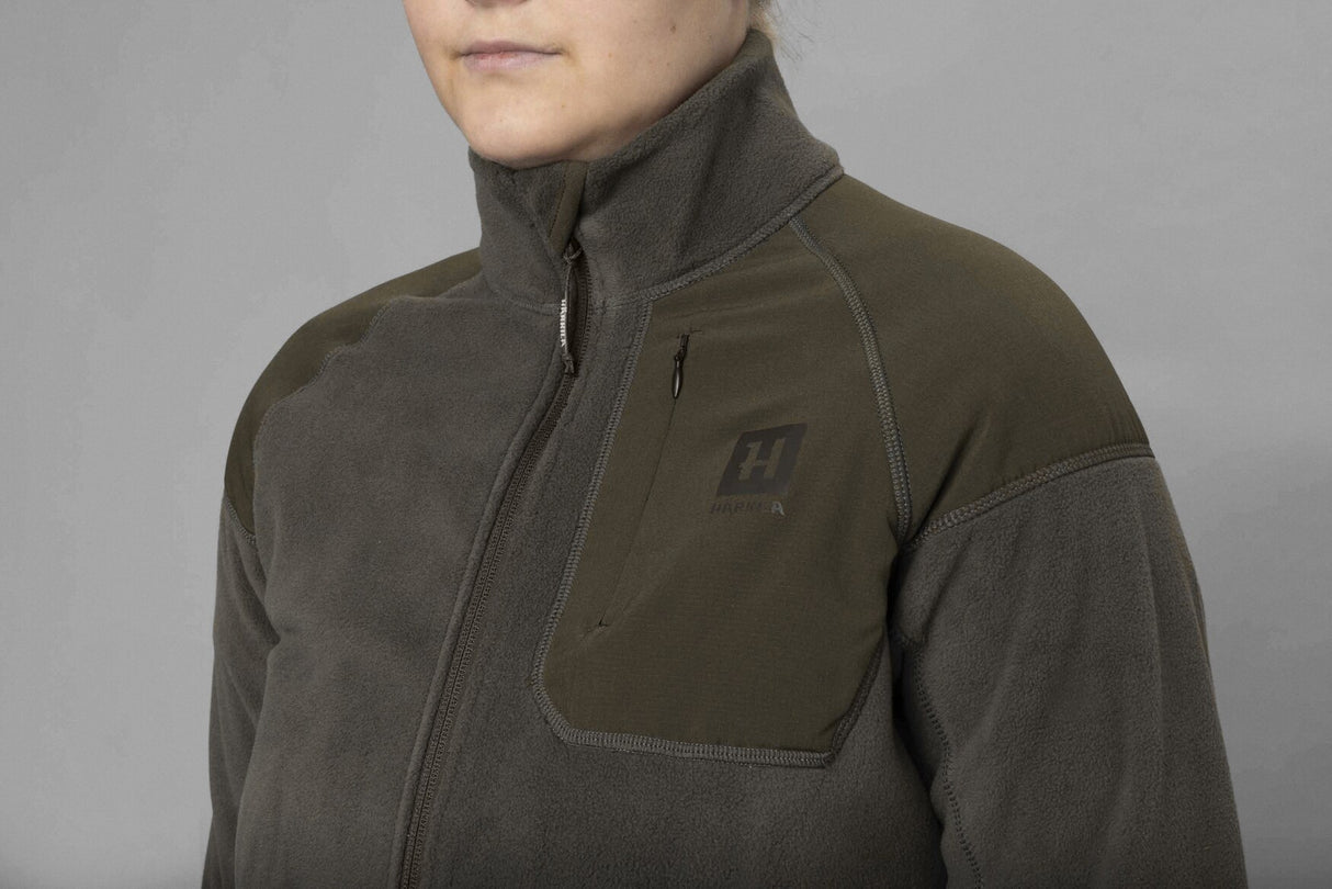 Härkila Vilja Lady Fleece - Dame - Willow Green/Shadow Grey