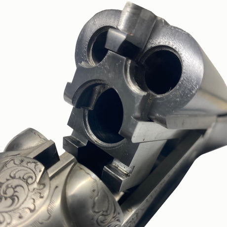 Mathelon Doppelbüchsdrilling - Kal. 8x57JRS & 20/76