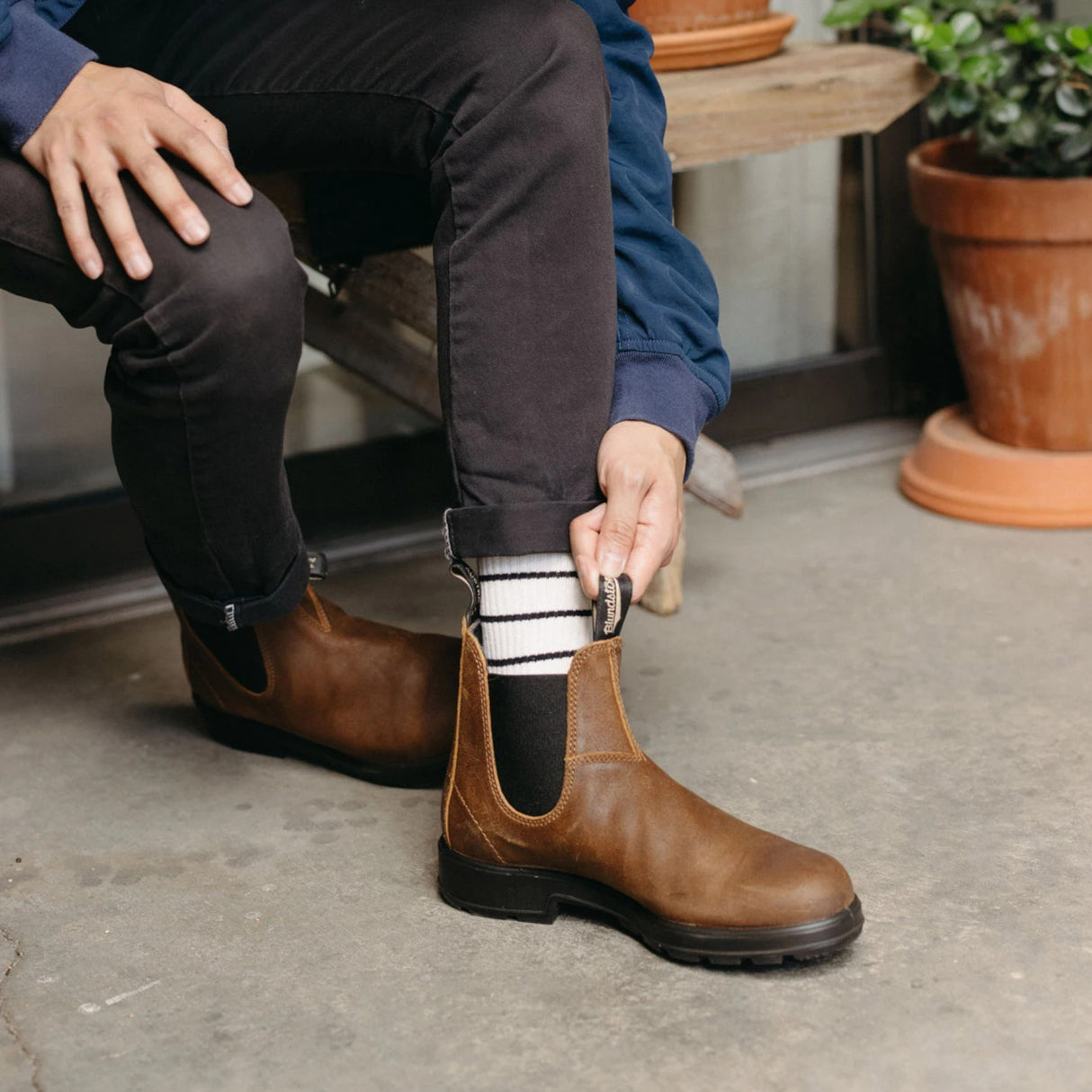 Blundstone 1911 Original Chelsea Læderstøvle - Unisex - Tobacco