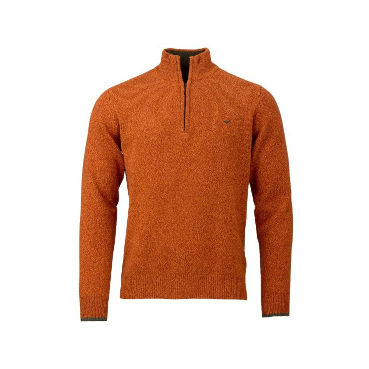 Laksen Brompton Zip Neck Strik - Herre - Terra