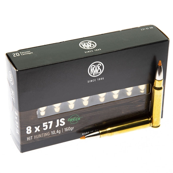 RWS Hit Riffelpatroner - Kal. 8x57 JS