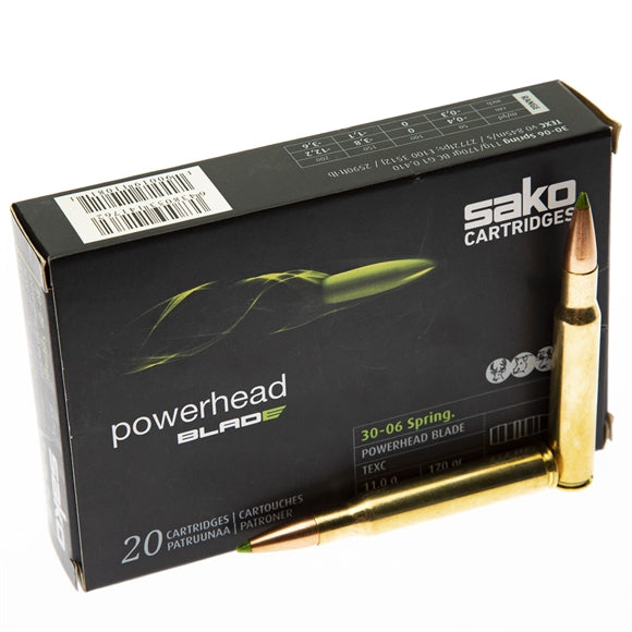 Sako Powerhead Blade Riffelpatroner - 20 stk - Kal. 7 mm Rem. Mag.