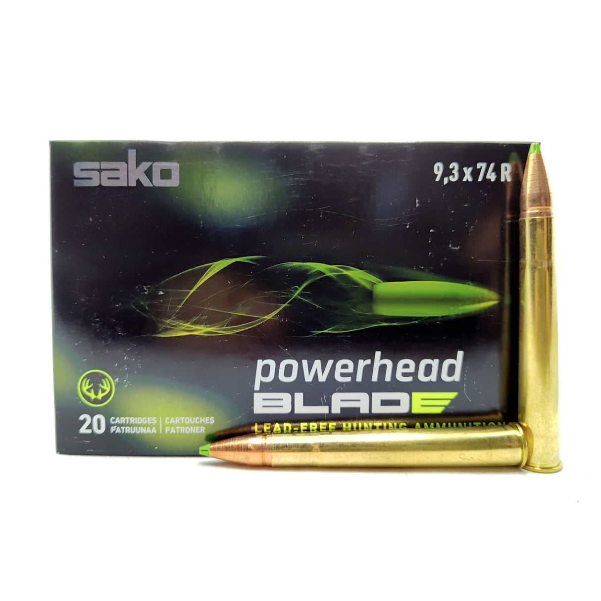 Sako Powerhead Blade Riffelpatroner - Kal. 9,3x74 R