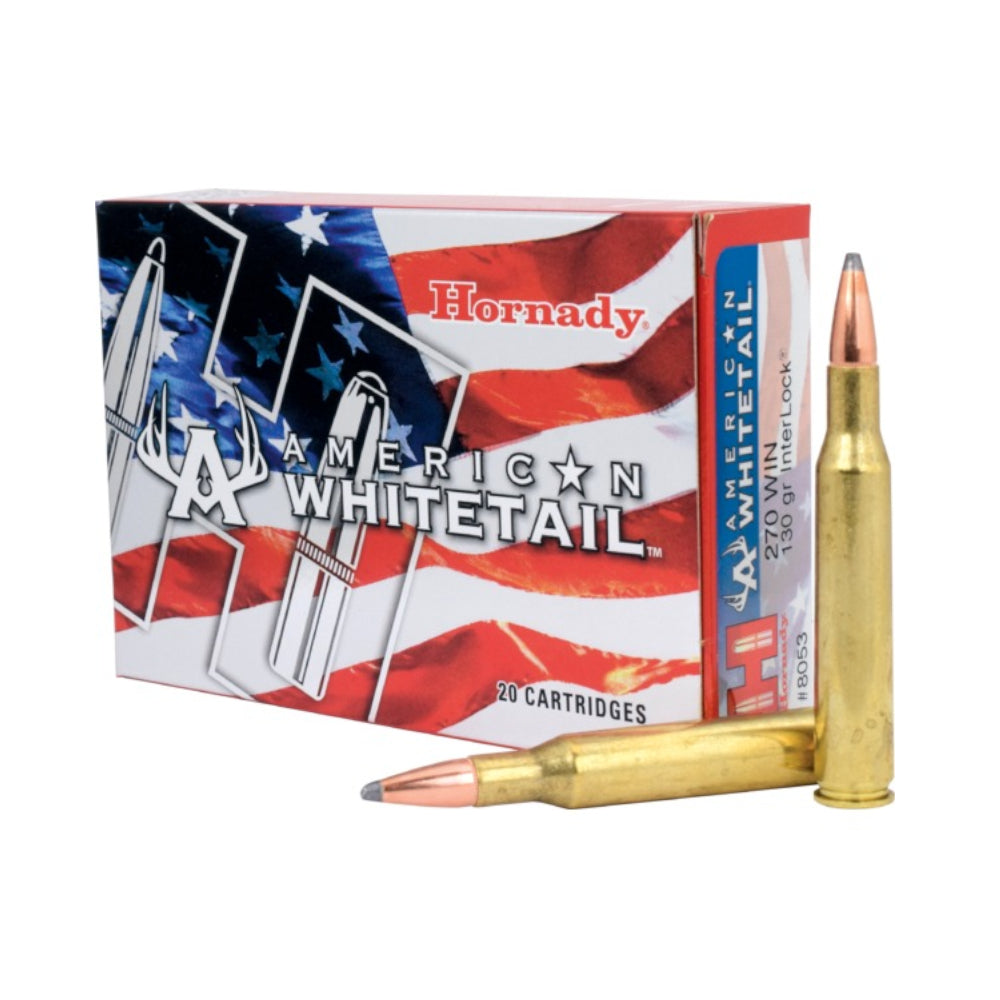 Hornady American Whitetail Riffelpatroner - Kal. 270 Win.
