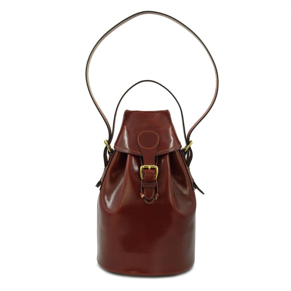 Rey Pavón Bandolera Patrontaske - Læder - Alcán/Chocolate