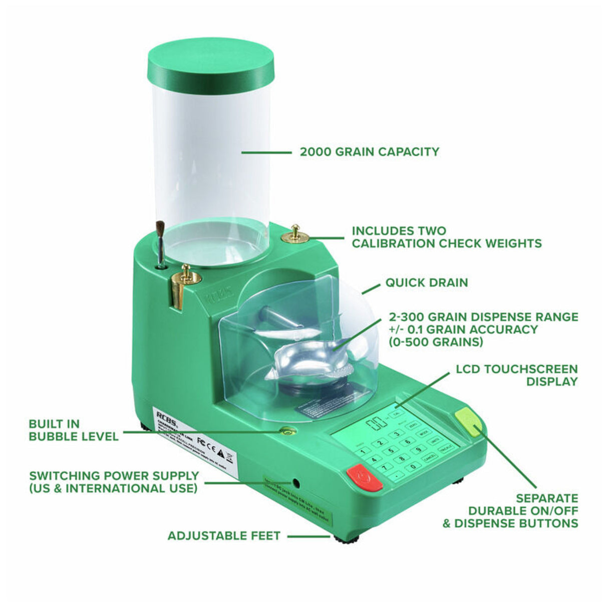 RCBS Chargemaster Link Krudtvægt med dispenser