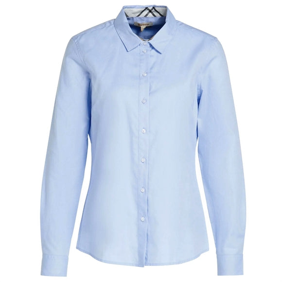 Barbour Derwent Shirt - Dameskjorte - Pale Blue/Fawn