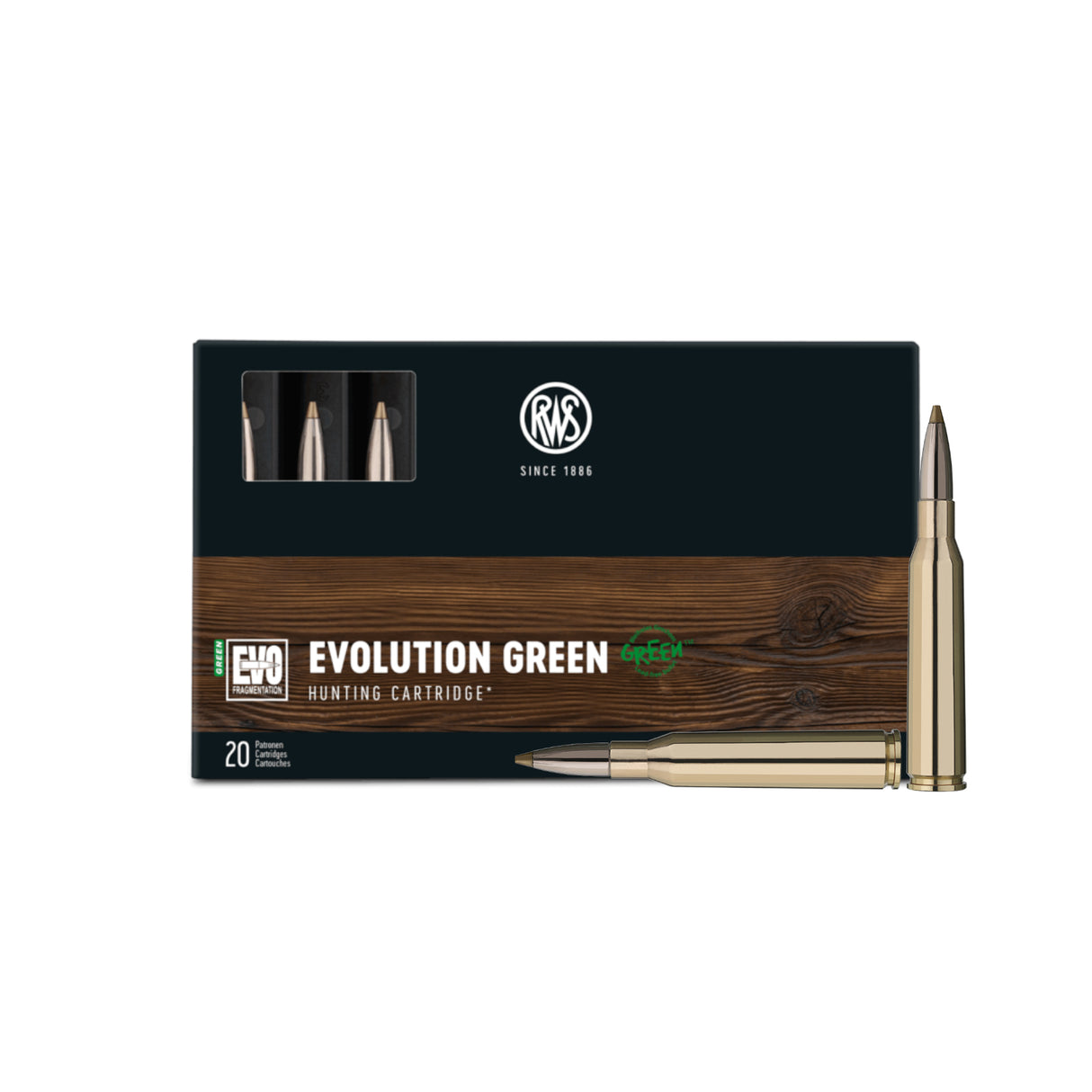 RWS Evolution Green Riffelpatroner - Kal. 6,5x57