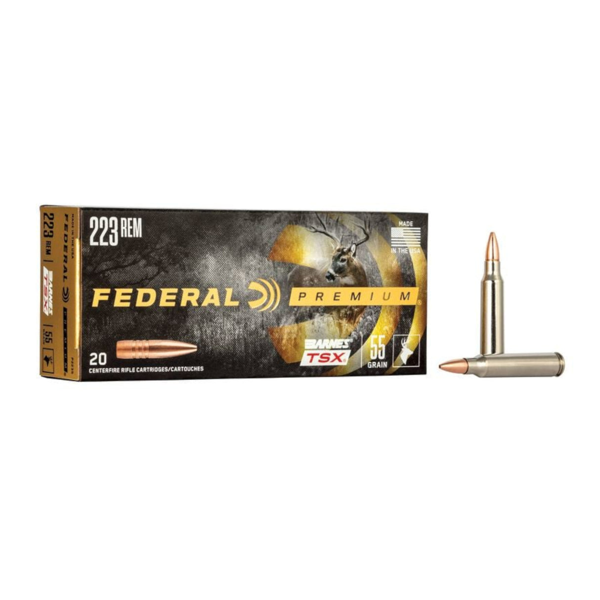 Federal Premium Barnes TSX Riffelammunition - Kal. 223 Rem.