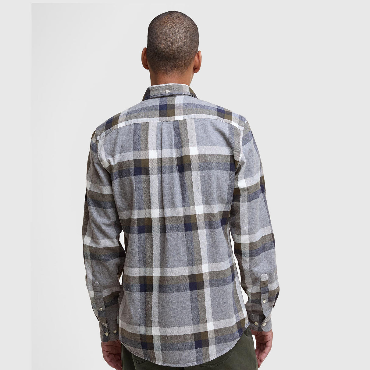 Barbour Folley Tailored Fit Skjorte - Herre - Light Grey Marl