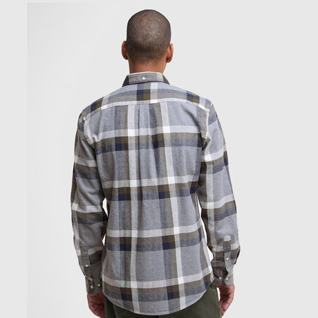 Barbour Folley Tailored Fit Skjorte - Herre - Light Grey Marl