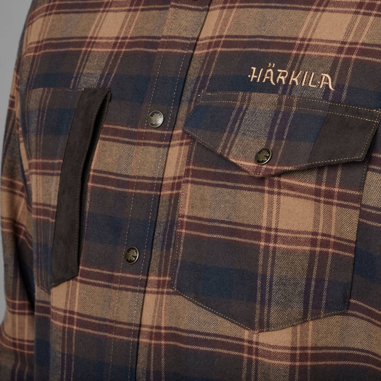 Härkila Aivak L/S skjorte - Herre - Burgundy