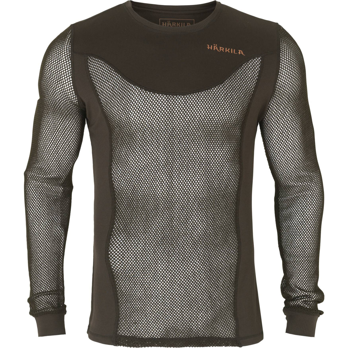 Härkila Base Mesh crew neck - Herre - Shadow brown