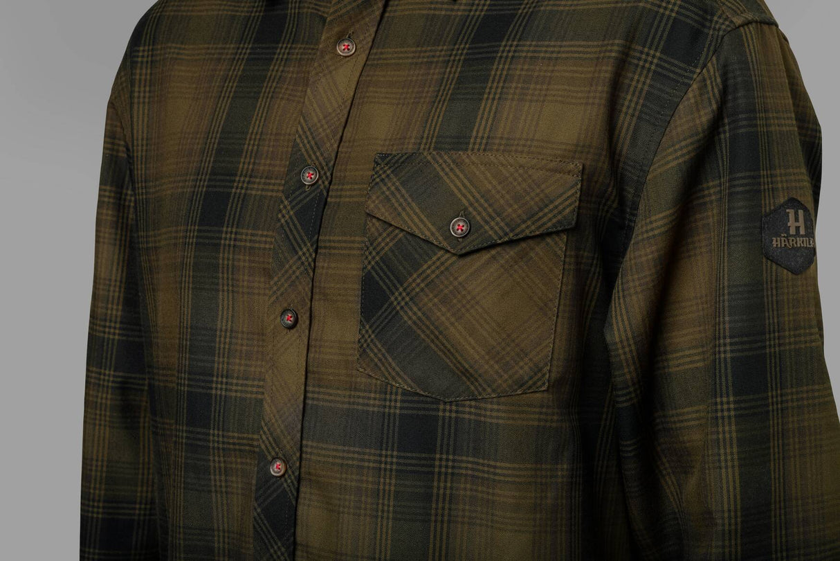 Härkila Driven Hunt flannel skjorte - Herre - Olive green check
