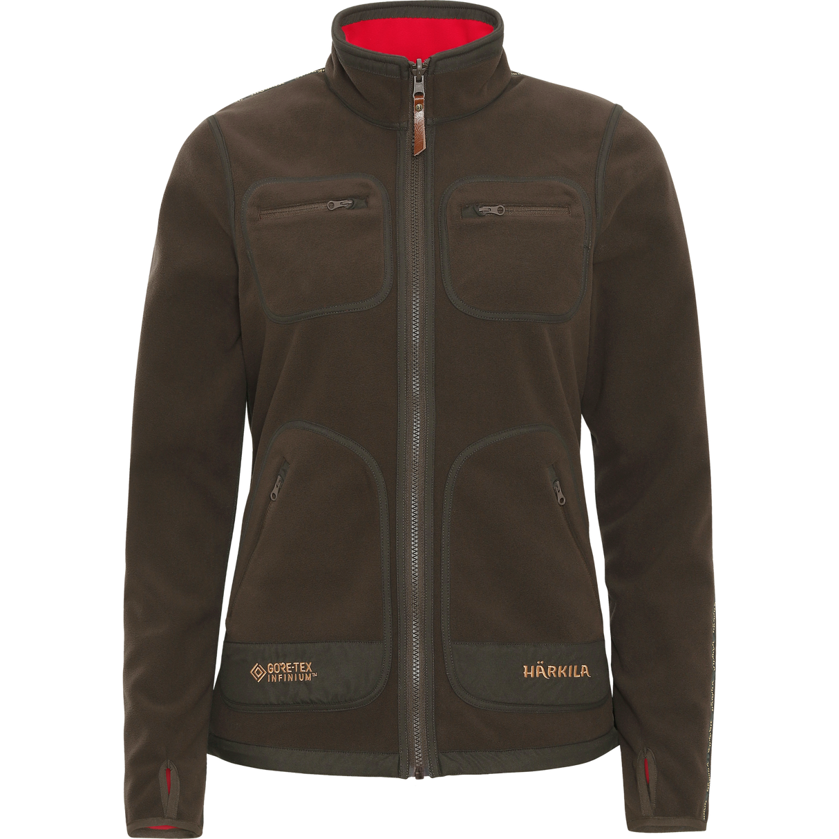 Härkila Kamko Lady fleece - Dame - Brown/Red