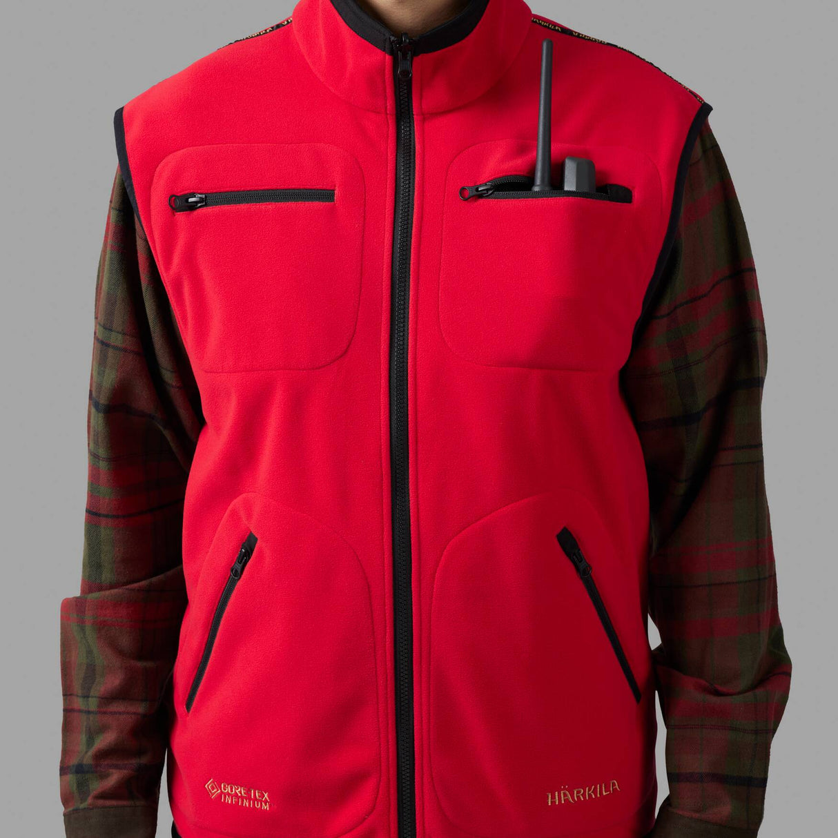 Härkila Kamko fleece vest - Herre - Brown/Red