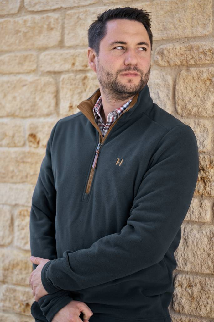 Härkila Sandhem Fleece Pullover - Herre - Dark Navy Melange