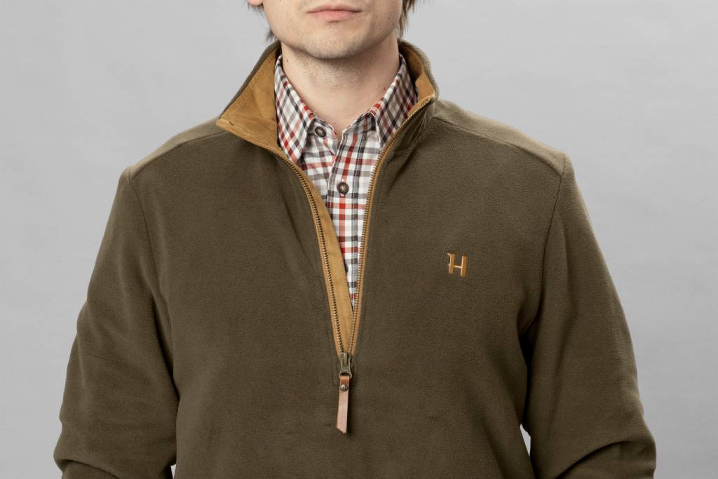 Härkila Sandhem Fleece Pullover - Herre - Willow Green Melange