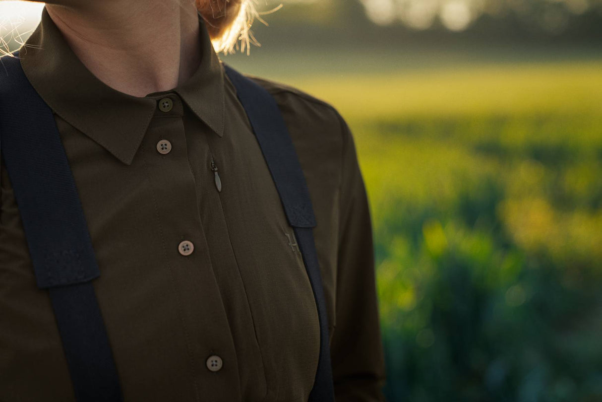 Härkila Trail L/S Lady skjorte - Dame - Willow green