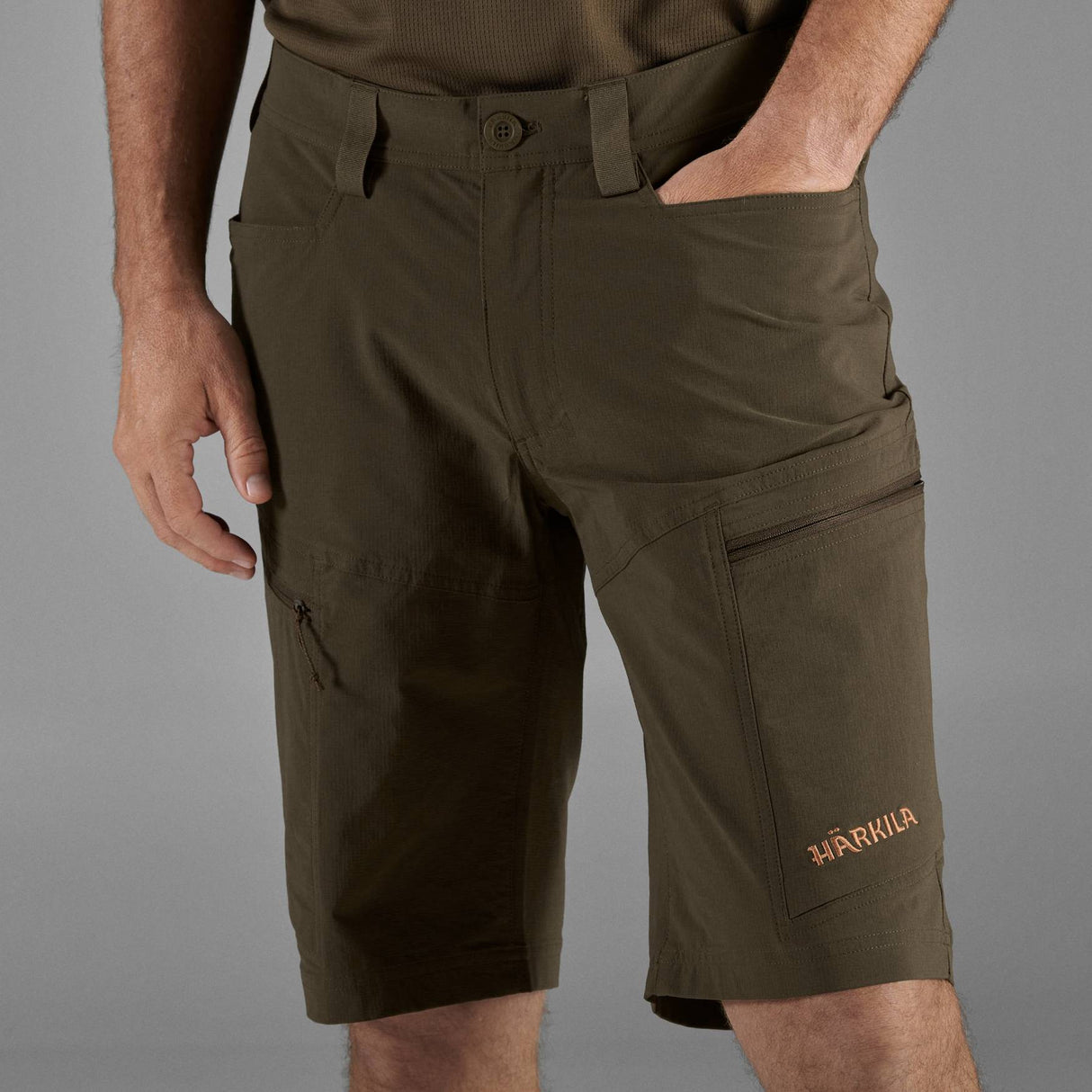 Härkila Trail shorts - Herre - Willow green