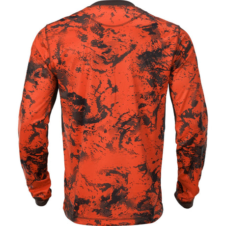 Härkila Wildboar Pro L/S t-shirt - Herre - AXIS MSP® Orange Blaze/Shadow brown