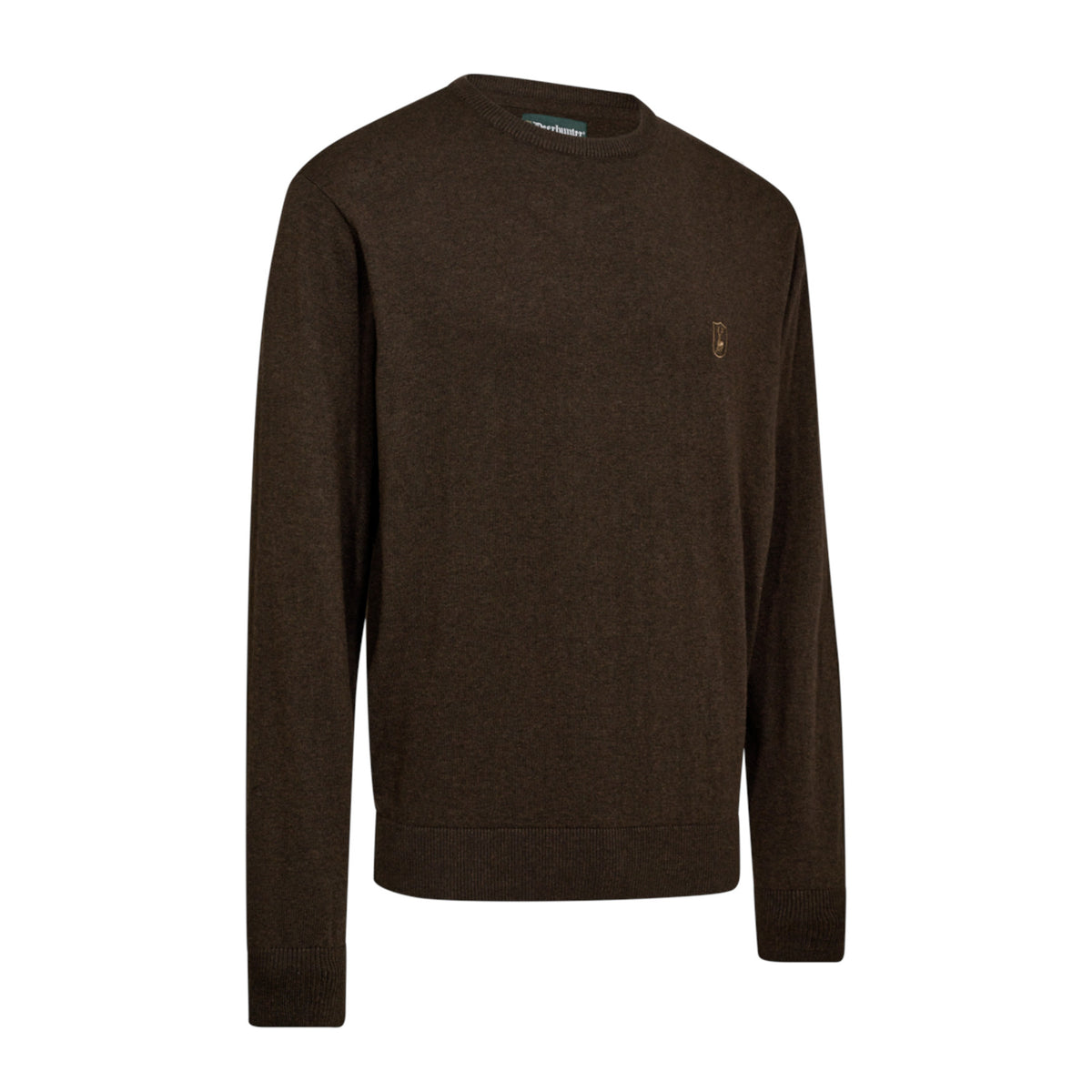 Deerhunter Harrington O-Neck Strik - Herre - Brown Melange