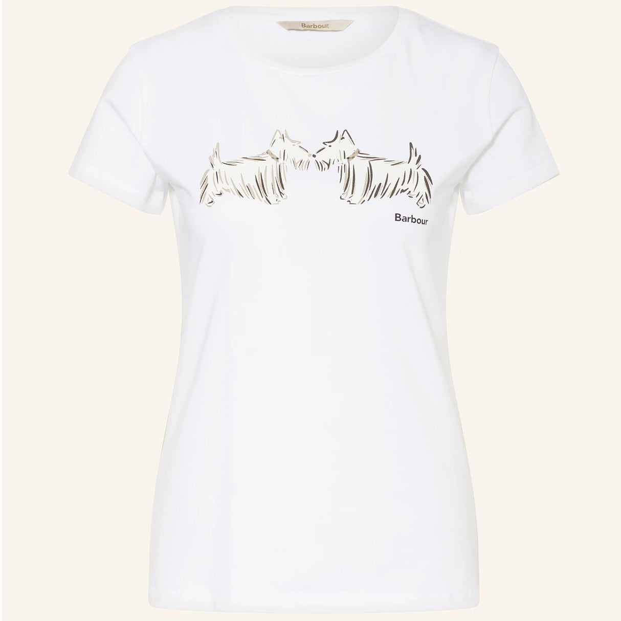 Barbour Highlands T-shirt - Dame  - Hvid