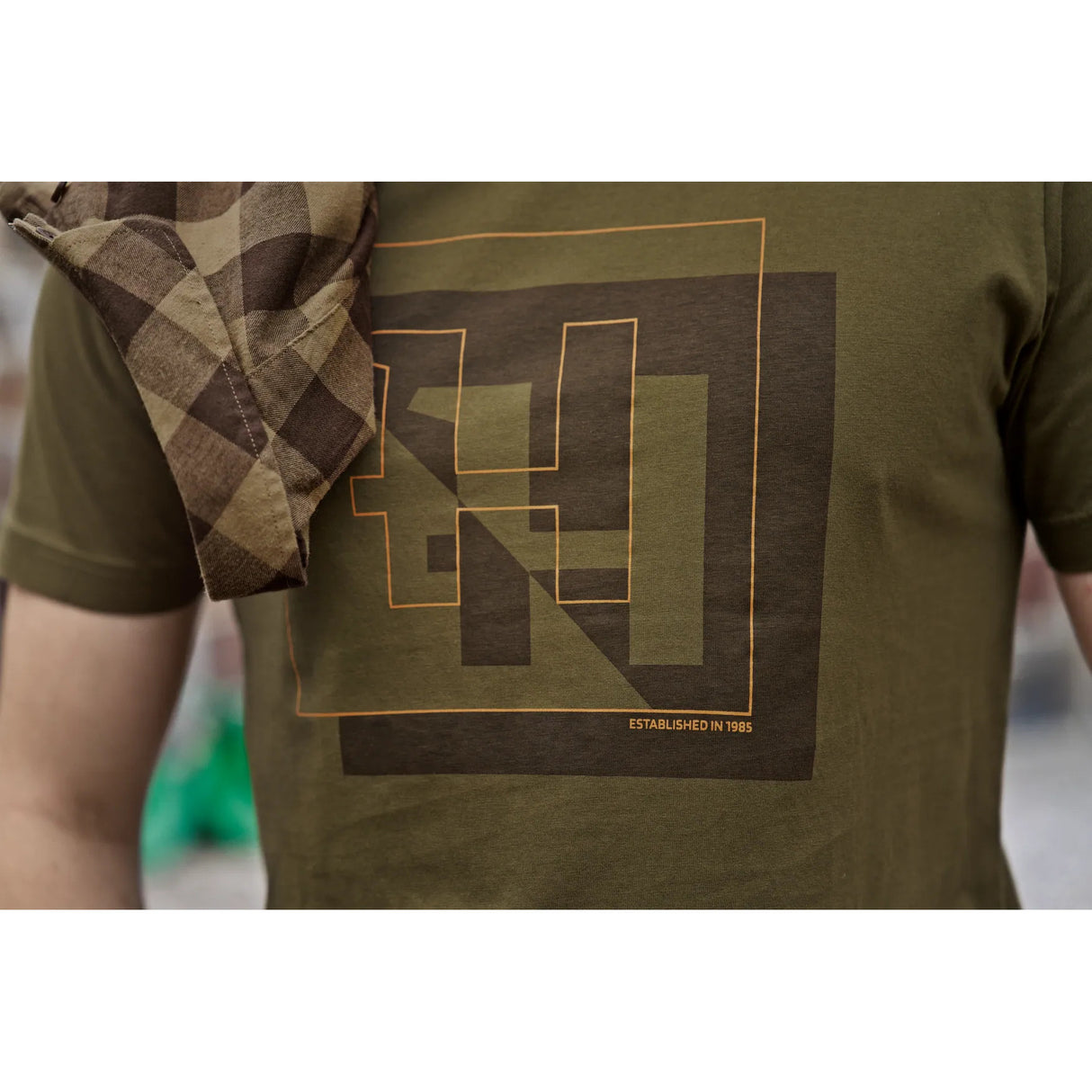 Härkila H-logo S/S T-shirt - Herre - Dark Olive