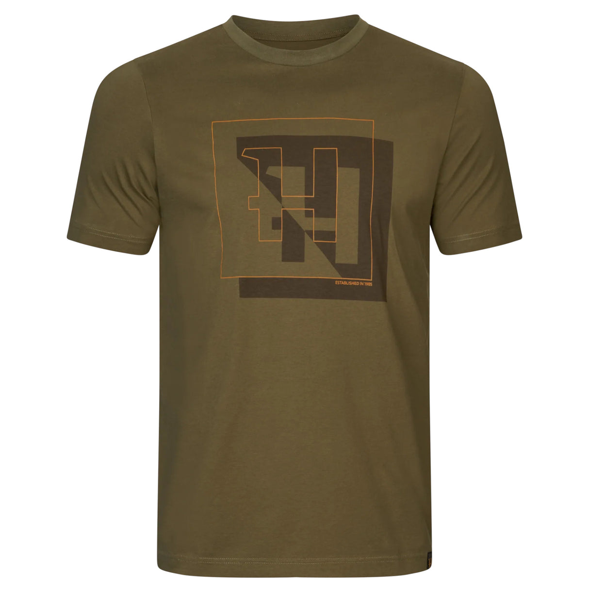 Härkila H-logo S/S T-shirt - Herre - Dark Olive