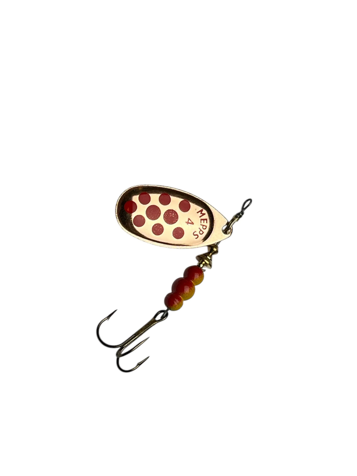 Mepps Aglia Decoree Spinner - Copper Red Dots