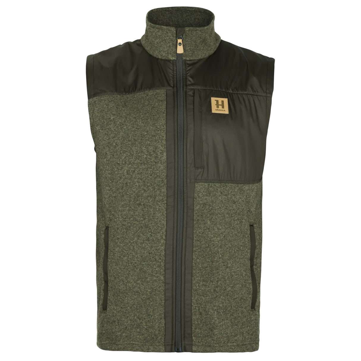 Härkila Kalix Fleecevest - Herre - Willow Green/Shadow Brown
