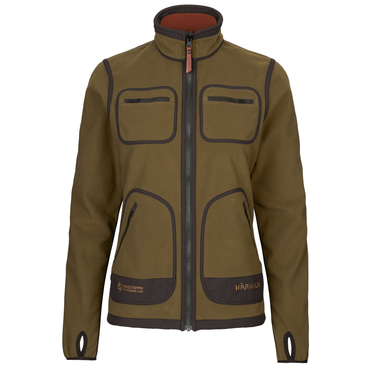 Härkila Kamko Lady Fleece - Dame - Dark Olive/Arabian Spice