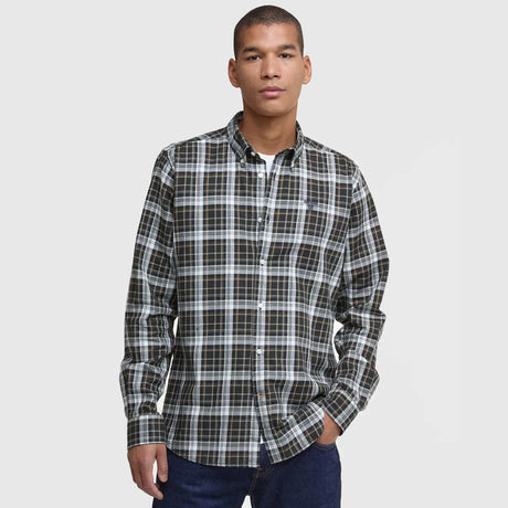 Barbour Mosswood Tailored Checked Skjorte - Herre - Olive