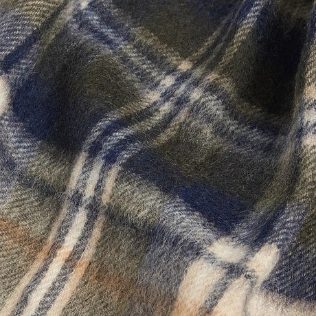 Barbour New Check Tartan Halstørklæde - Unisex - Sand Beige Plaid