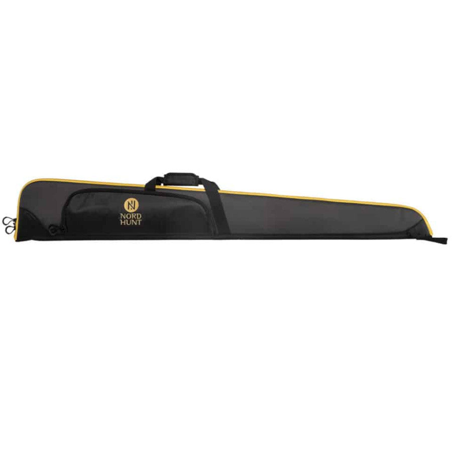 Nordhunt Shotgun Slip Slim Geværfoderal - 130 cm - Sort/Gul