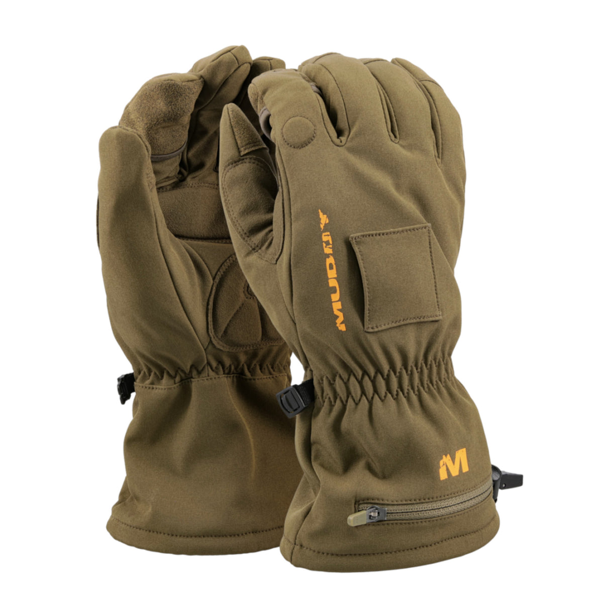 Muddy Nucleus Softshell Handske m. varme - Unisex - Brown Clay