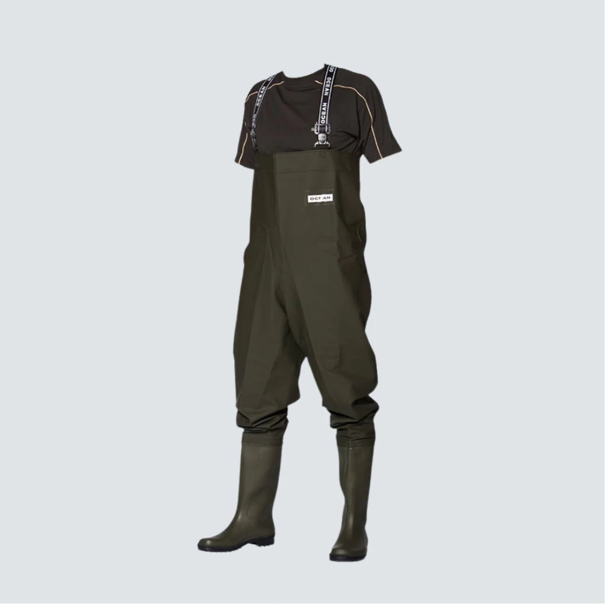 Ocean PVC Waders - Olive