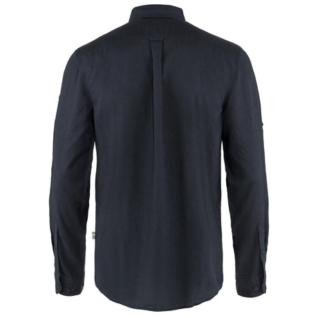 Fjällräven Övik Travel Shirt LS M - Herreskjorte - Dark Navy