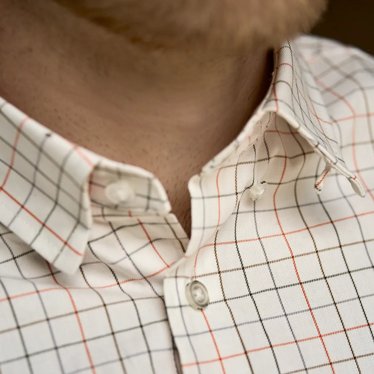 Härkila Portfield L/S Skjorte - Herre - Mandarin Check