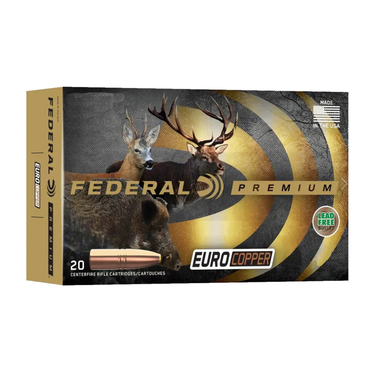 Federal Premium EuroCopper Riffelpatroner - Kal. 300 Win. Mag.