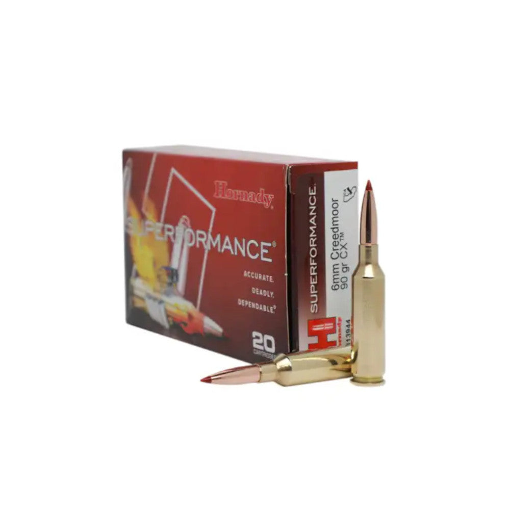 Hornady Superformance CX Riffelpatroner - Kal. 6 mm Creedmoor