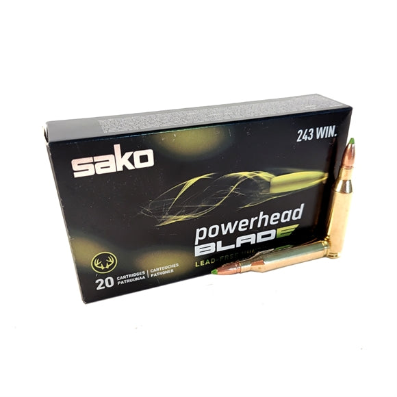 Sako Powerhead Blade Riffelpatroner - Kal. 243 Win.