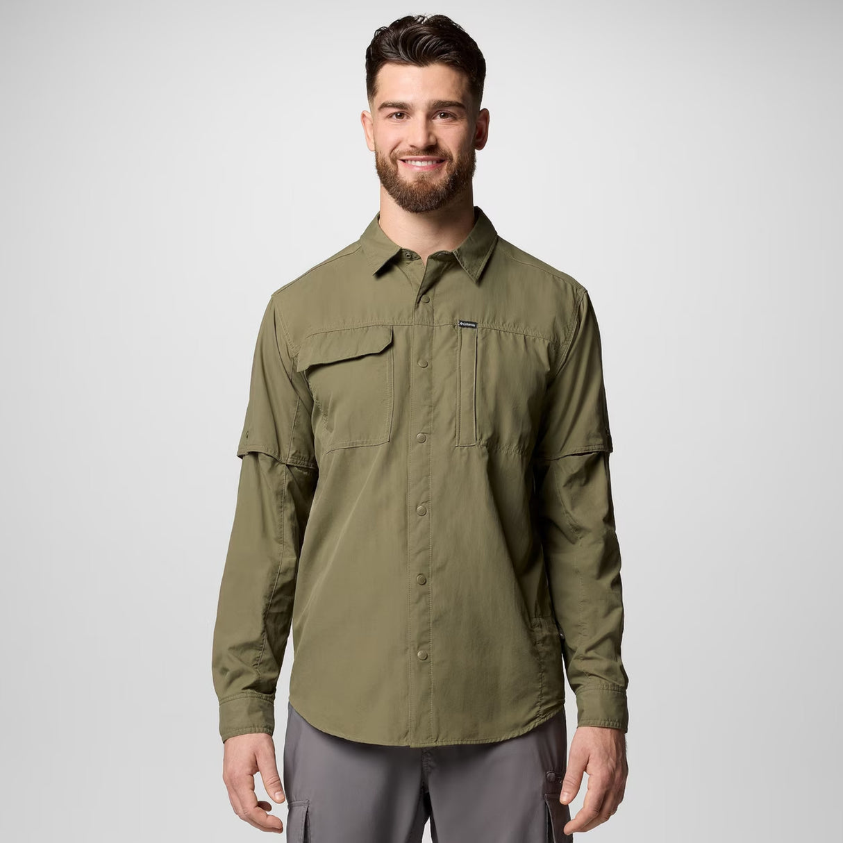 Columbia Skien Valley L/S Skjorte - Herre - Stone Green