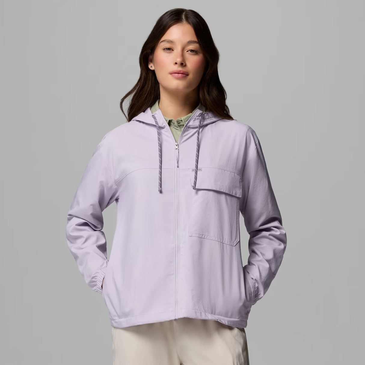 Columbia Skien Valley Hooded L/S Skjortejakke - Dame - Lavender Pearl