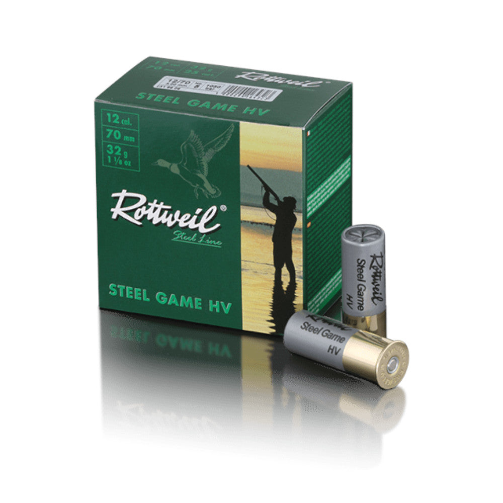 Rottweil Steel Game HV Jagtpatron - 25 stk - Kal. 12/70