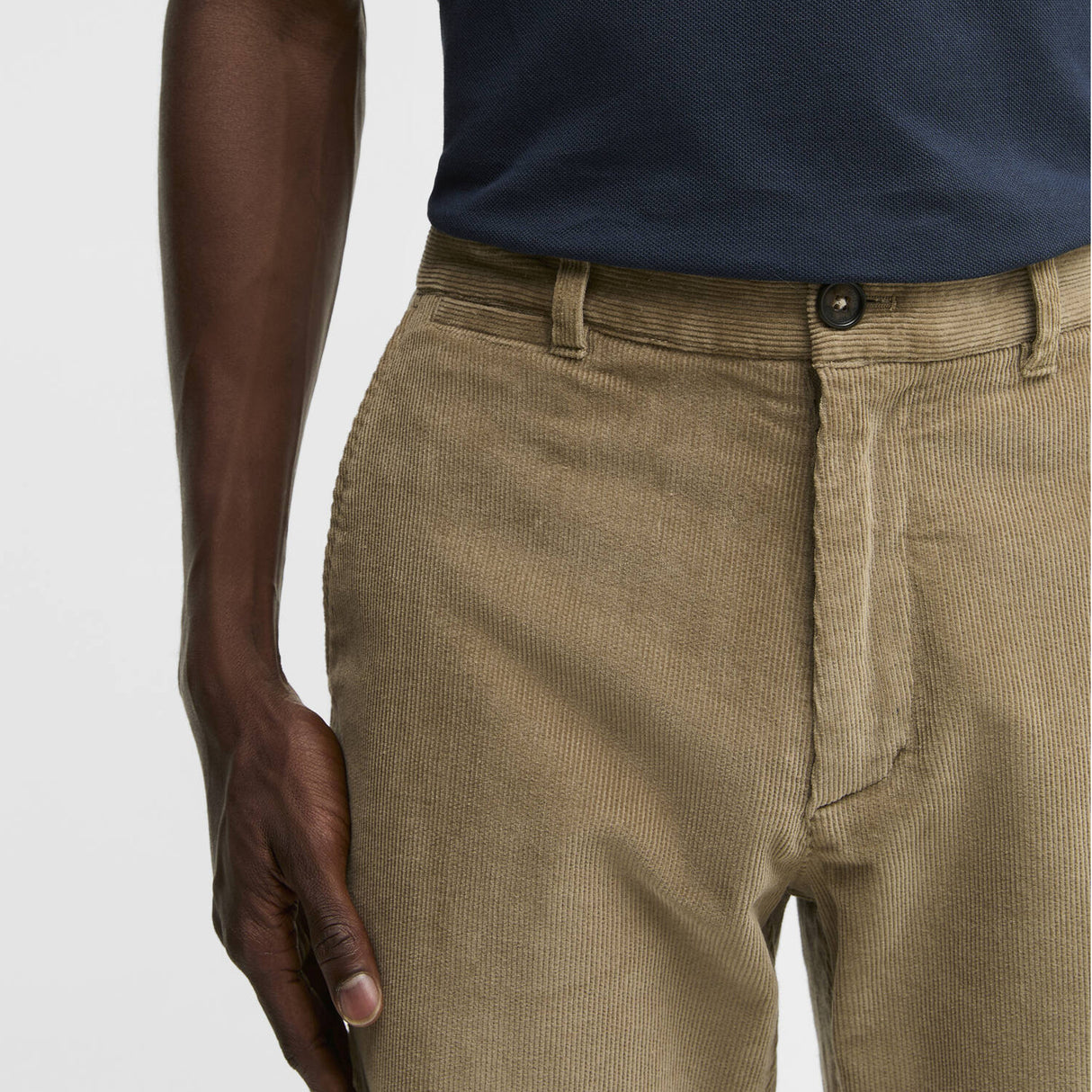 Barbour Stretch Cord Tailored Fløjlsbuks - Herre - Washed Stone