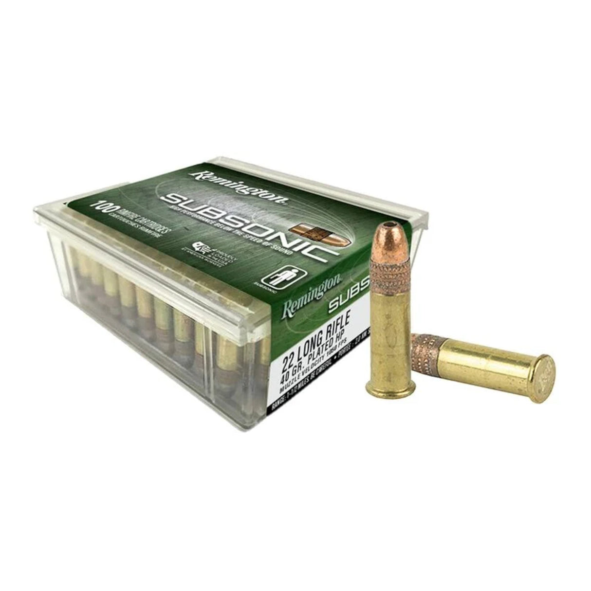 Remington Subsonic Salonriffelpatroner - 100 stk - Kal. 22 LR
