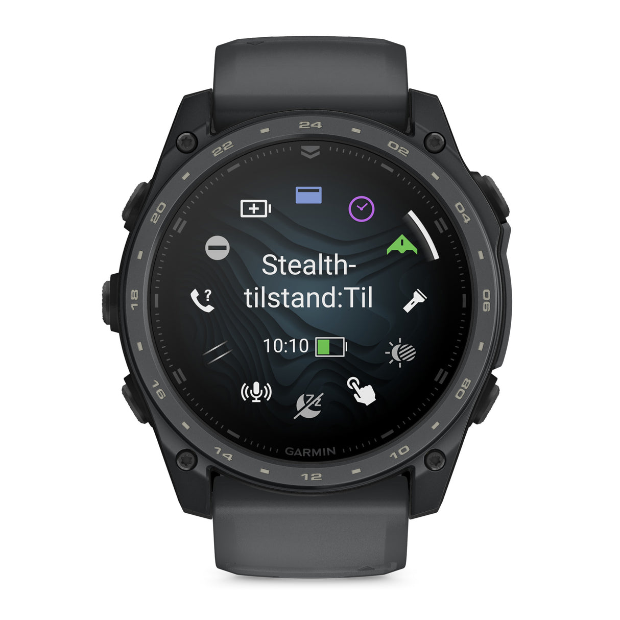 Garmin Tactix® 8 Cerakote Taktisk Smartwatch - AMOLED - 51 mm - Slate Grey