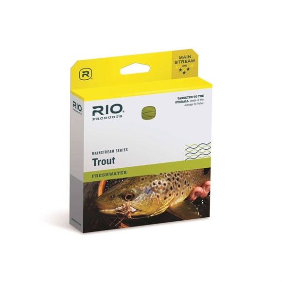 Rio Mainstream Trout WF Flydende Flueline - Lemon Green