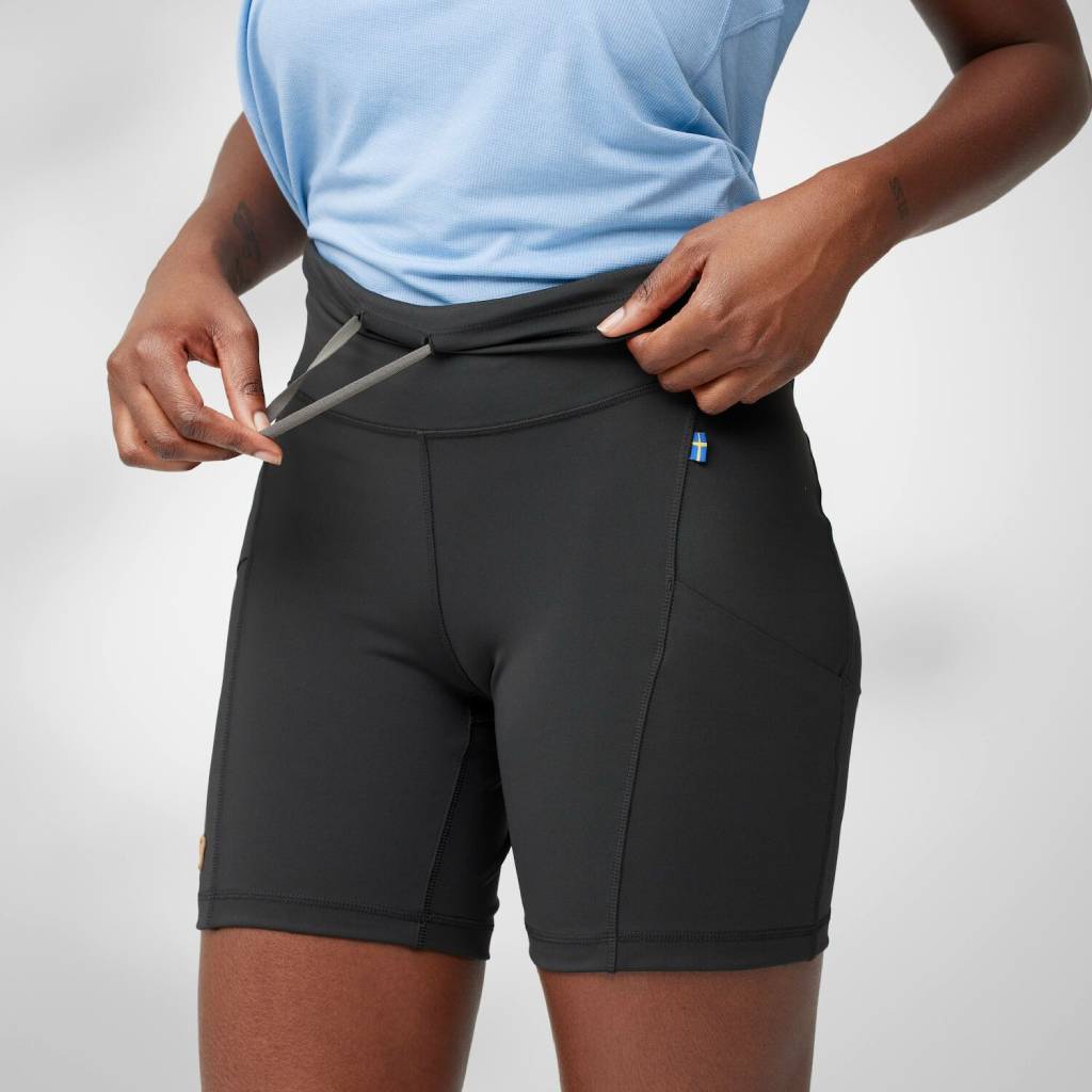 Fjällräven Abisko 6" Short Tights W - Dameshorts - Sort